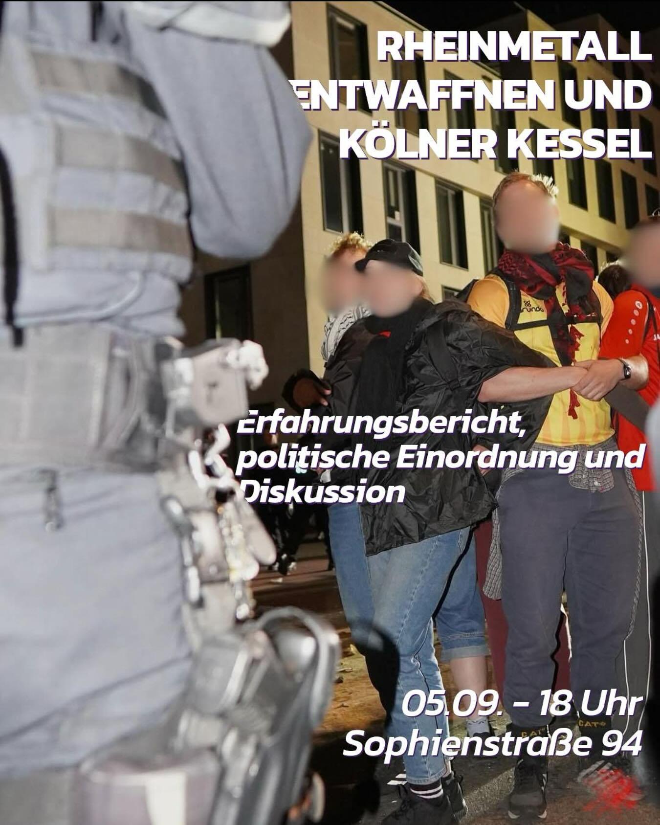 Rheinmetall entwaffnen und Kölner Kessel – Erfahrungsberichte