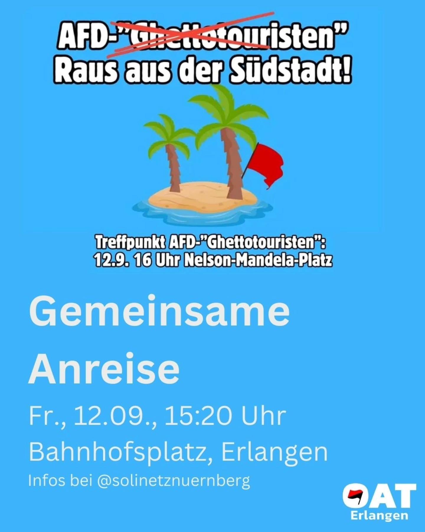 Wir fahren morgen nach Nürnberg. Schließt euch uns an!