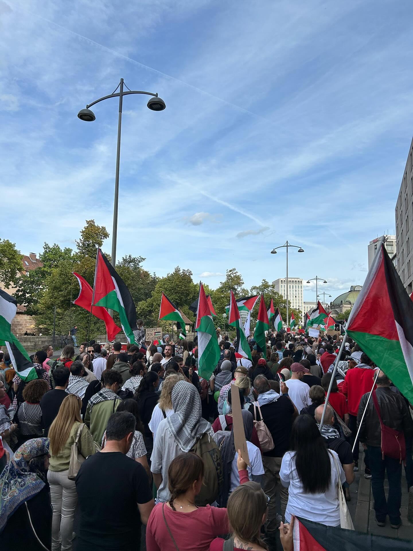 Recap zur Palästinademo am 13.9 in Nürnberg